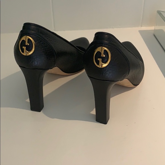 Gucci | Shoes | Gucci Black Logo Pumps | Poshmark